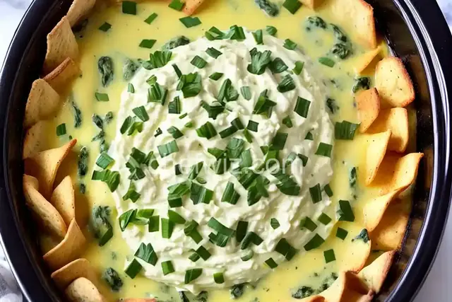 Crockpot Spinach Artichoke Dip