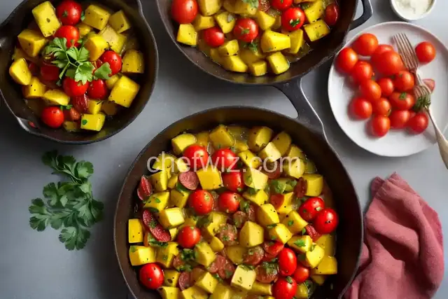 Crookneck Squash and Tomatoes
