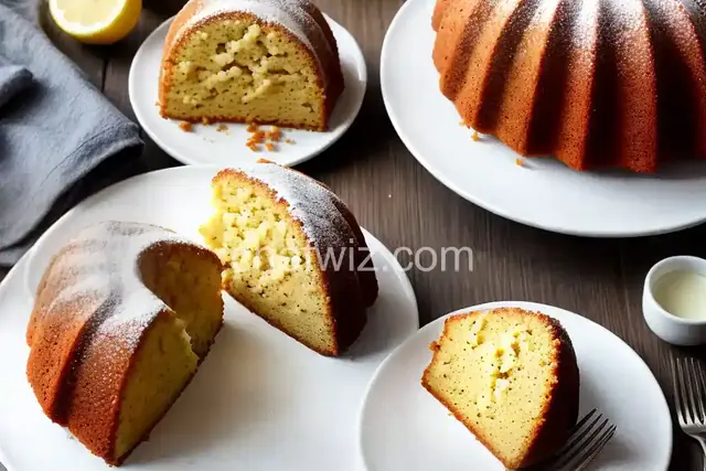 Crumbly Lemon Bundt Cake with Glaze