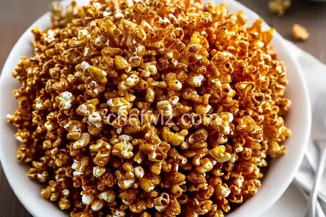 Crunchy Baked Caramel Corn