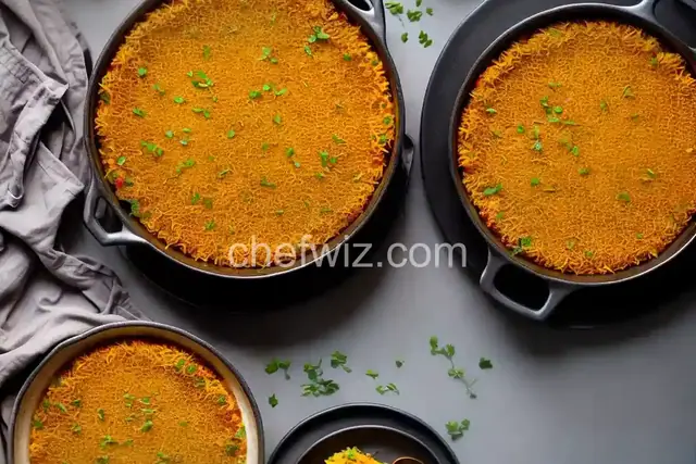 Crunchy Baked Saffron Rice with Barberries (