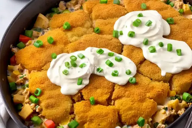 Crunchy Chicken Casserole with Mayo