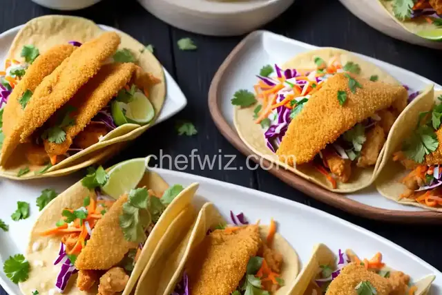 Crunchy Fried Fish Tacos Recipe