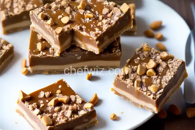 Crunchy Peanut Caramel Nougat Candy Bar