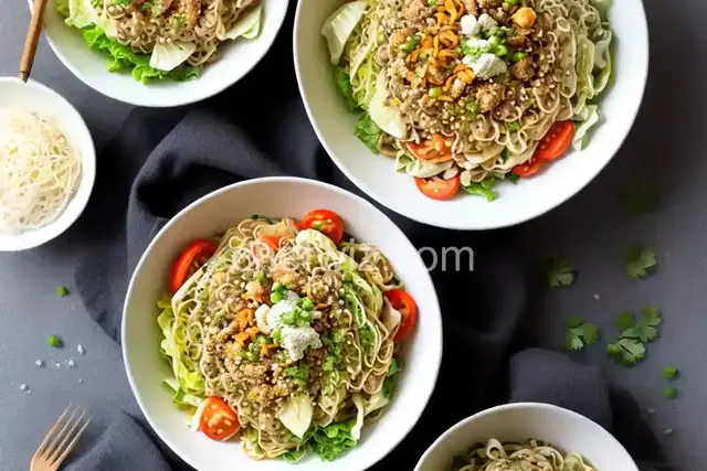 Crunchy Ramen Noodle Salad With Cabbage