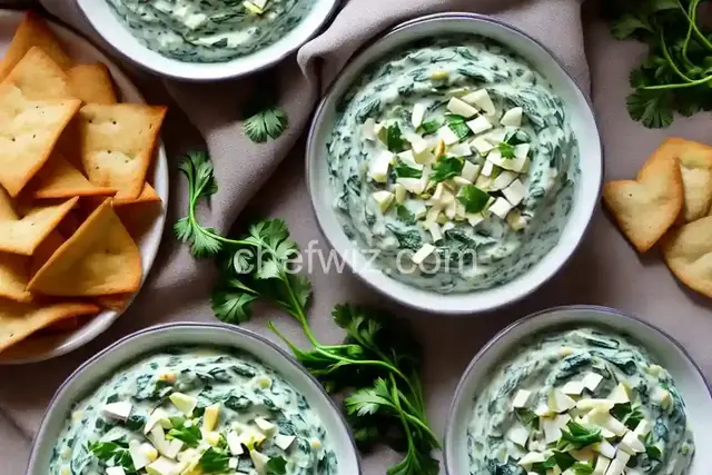 Crunchy Spinach Dip with Hearts of Palm