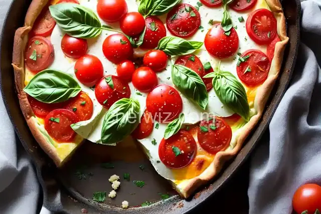 Crustless Caprese Quiche