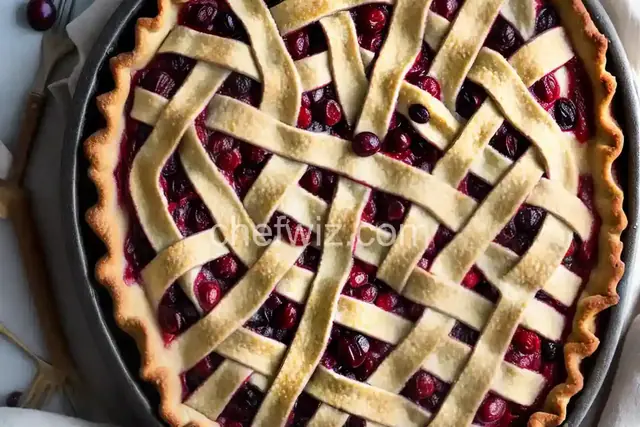 Crustless Cranberry Pie