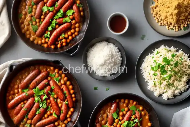 Cuban Smoked Sausage with Chickpeas