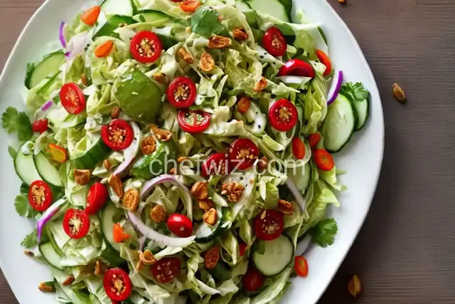 Cucumber-Cabbage Salad with Tamarind Dressing