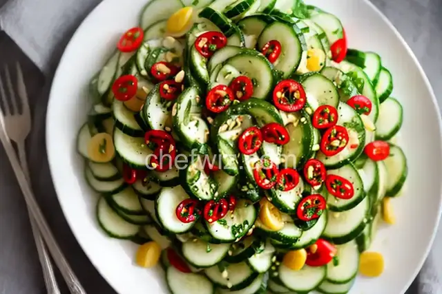 Cucumber Salad With Thai Sweet Chili Vinaigrette