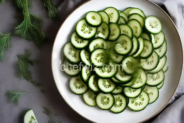 Cucumber Slices With Dill