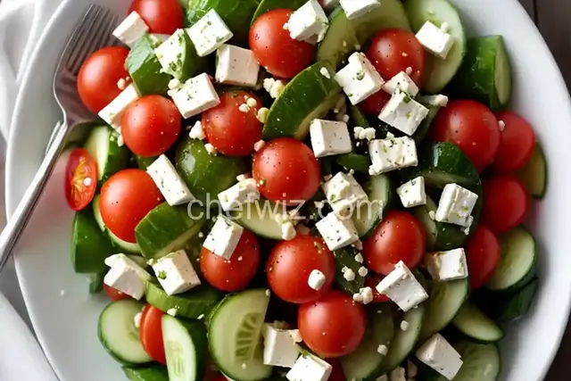 Cucumber, Tomato and Feta Salad