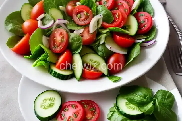 Cucumber, Tomato, and Onion Salad
