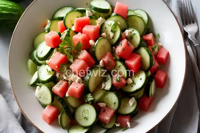 Cucumber-Watermelon Salad