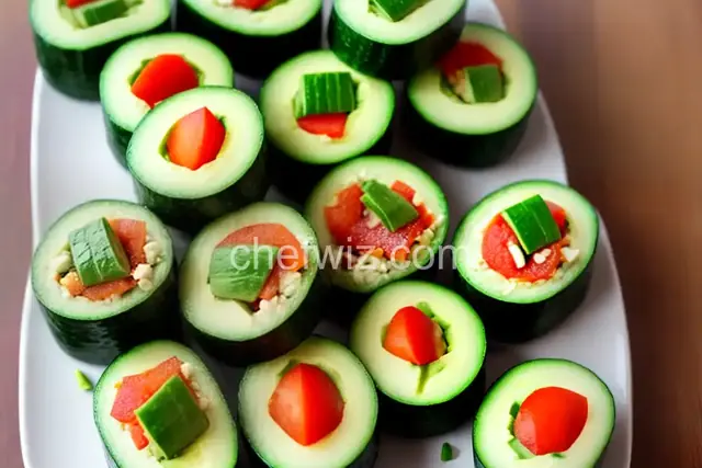 Cucumber and Avocado Sushi
