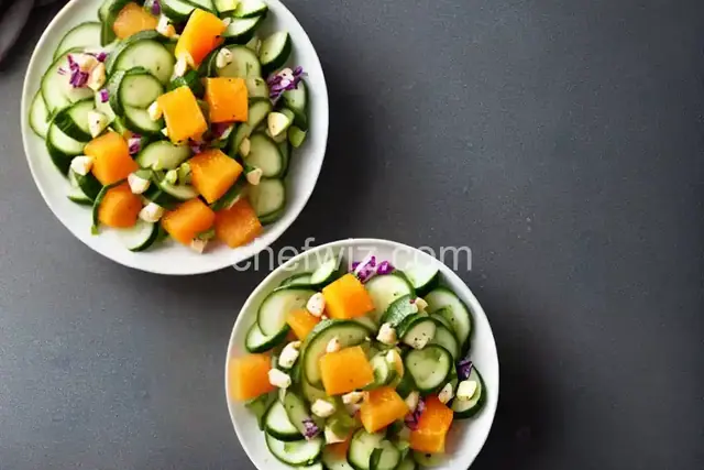 Cucumber and Cantaloupe Salad