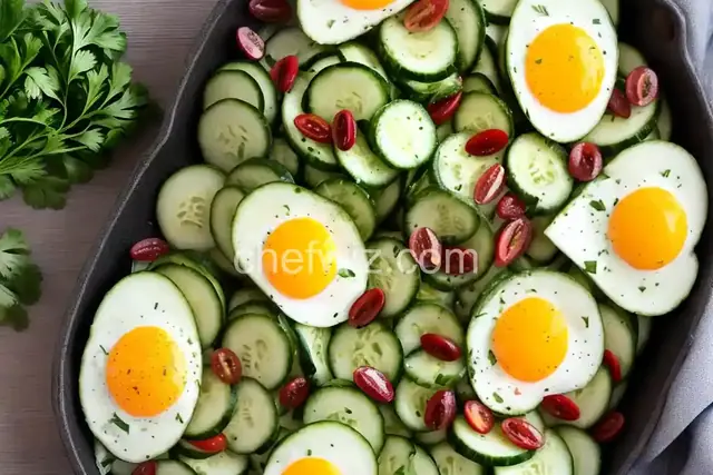 Cucumbers and Egg Salad