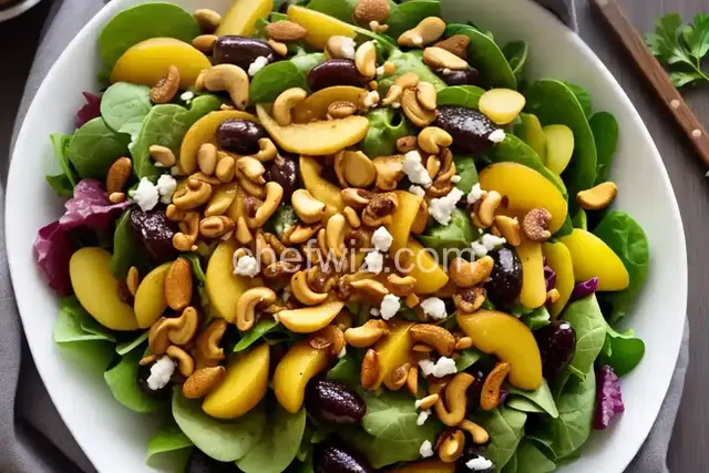 Curried Cashew, Pear, and Grape Salad