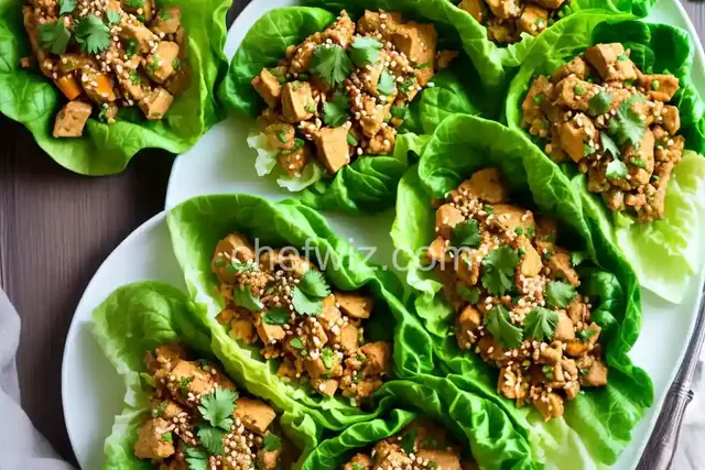 Curried Chicken Lettuce Wraps