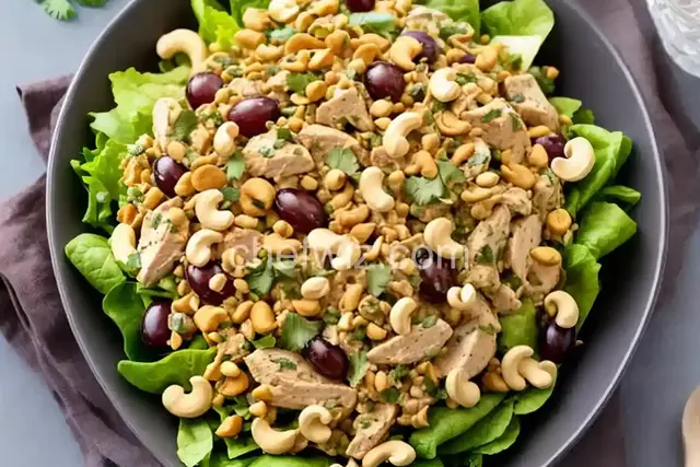 Curried Chicken Salad with Grapes and Cashews Recipe