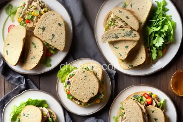 Curried Chicken Tea Sandwiches
