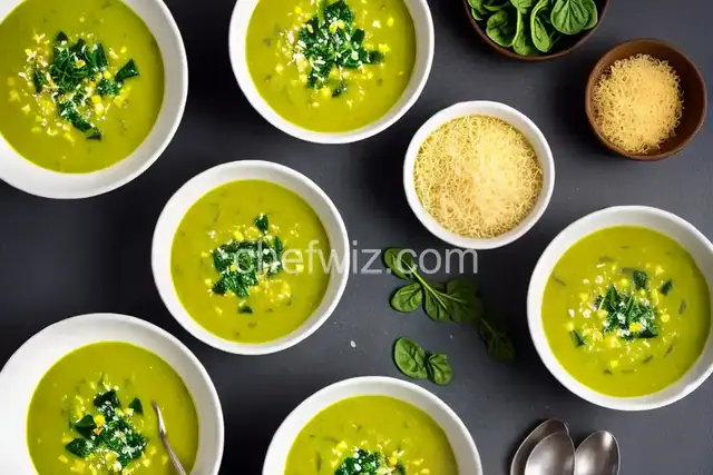 Curried Parsnip and Spinach Soup