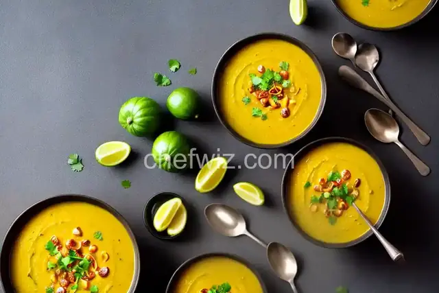 Curried Patty Pan Squash Soup