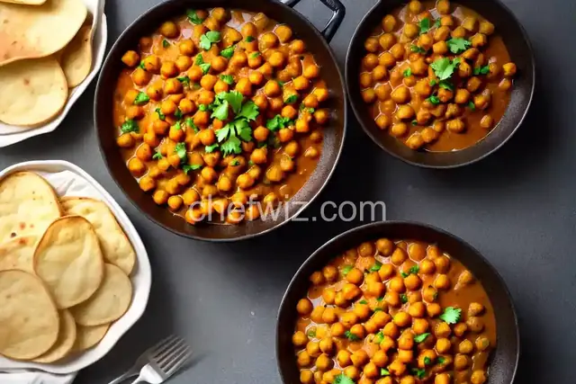Curried Potatoes and Chickpeas