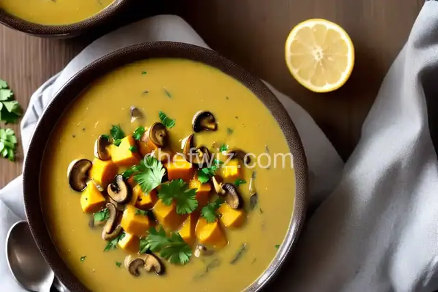 Curried Squash-Mushroom Soup