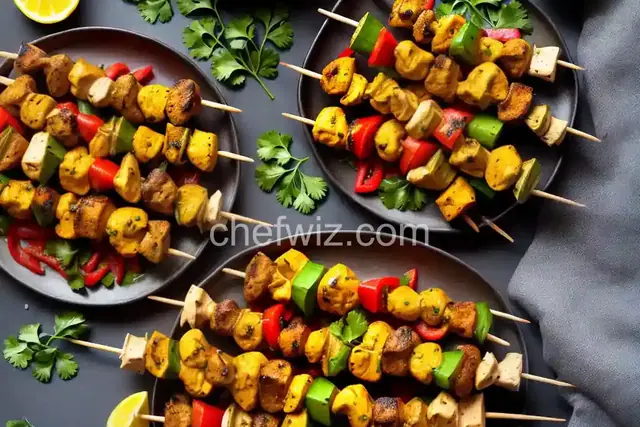 Curry Chicken Skewers