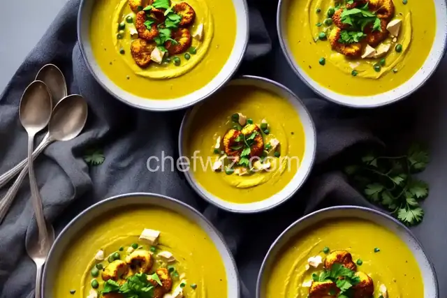 Curry Roasted Cauliflower Soup