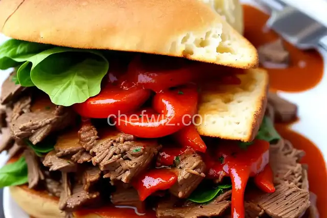 "Da Beef" Italian Pot Roast Sandwich