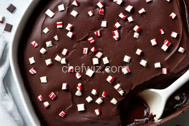 Dark Chocolate Peppermint Fudge