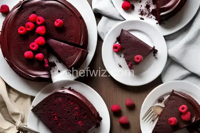 Dark Chocolate-Raspberry Cake