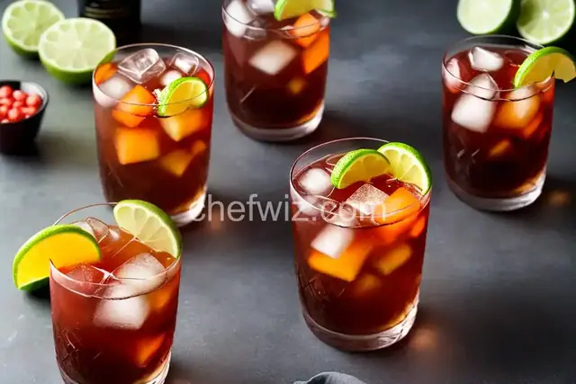 Dark 'n' Stormy Cocktail