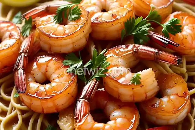 Date Night Shrimp Francese over Angel Hair Pasta