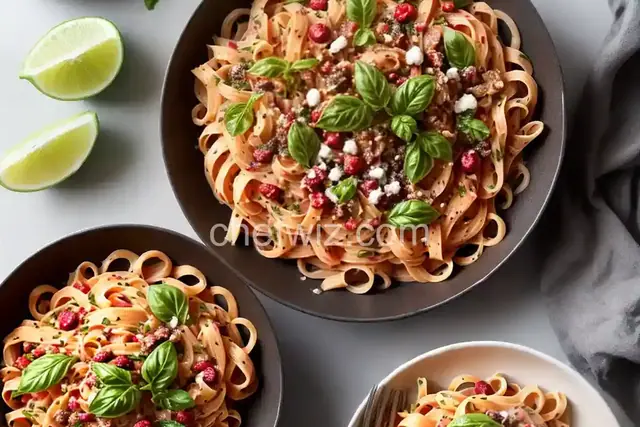 Date and Pink Peppercorn Pasta