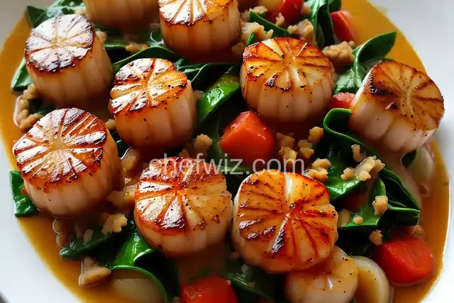 Deb's Scallops Florentine