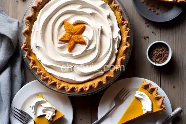 Decorated Pumpkin Pie