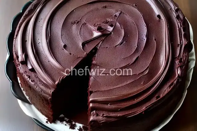 Deep, Dark Chocolate Cake