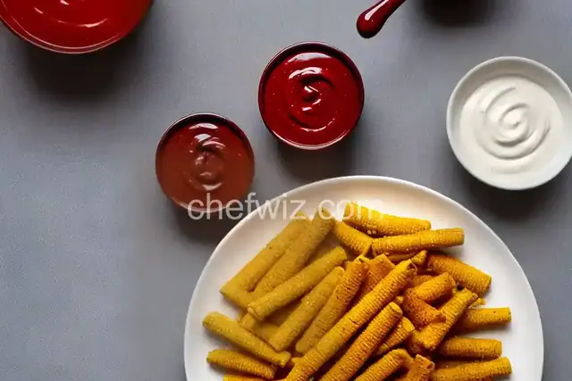 Deep Fried Corn Meal Sticks (Sorullitos de Maiz) with Dipping Sauce