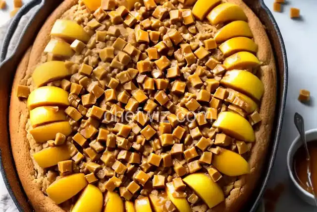 Delicious Caramel Apple Poke Cake