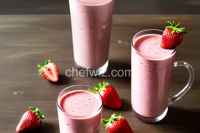 Delicious, Healthy Strawberry Shake
