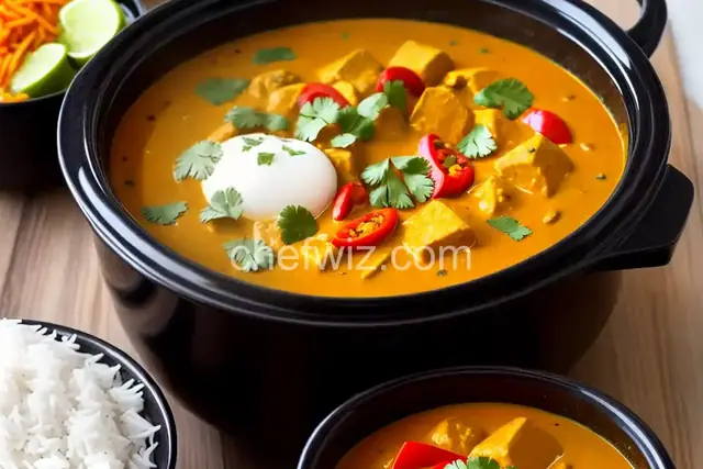 Delightful Indian Coconut Vegetarian Curry in the Slow Cooker