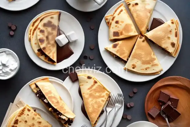 Dessert Quesadillas with Peanut Butter, Chocolate, and Marshmallow