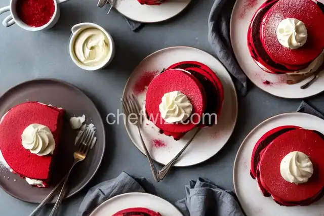 Dessert for Breakfast - Red Velvet Pancakes