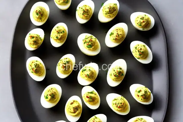 Deviled Eggs With Crispy Shallot Gremolata