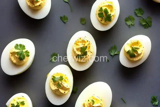 Deviled Eggs With Fried Capers, Lemon, and Parsley Recipe