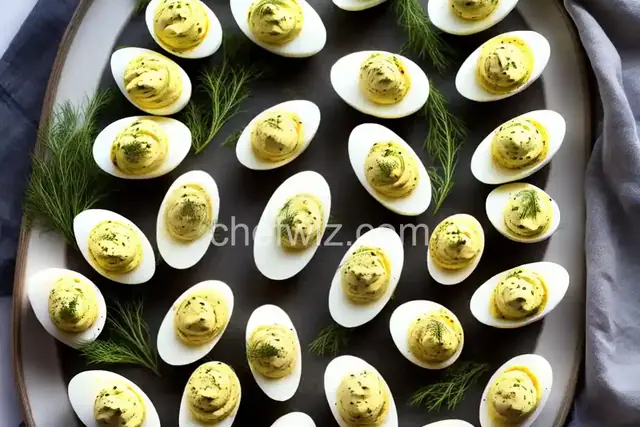 Deviled Eggs with a Dill Twist